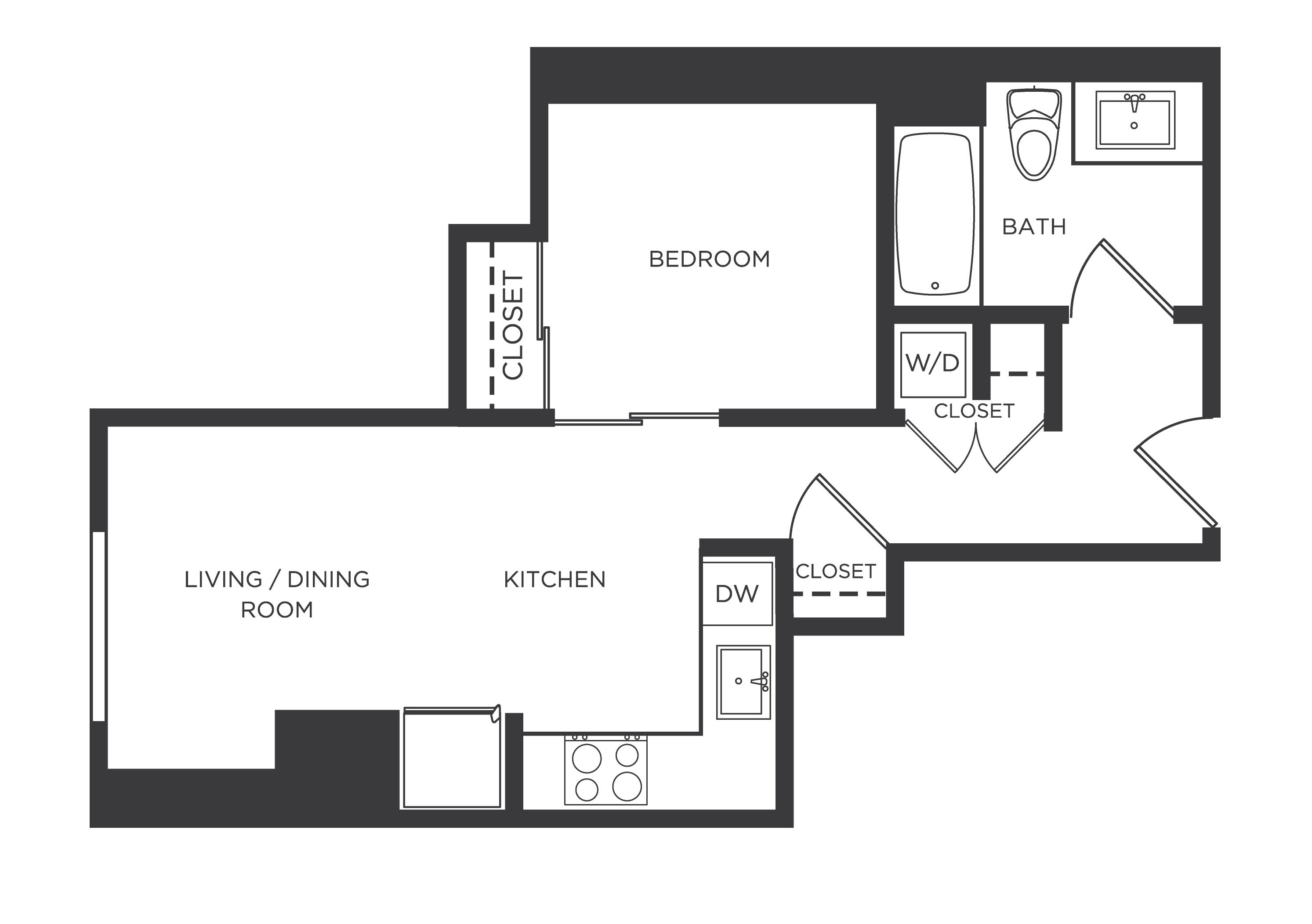 Floor Plan Image of Apartment Apt 1119